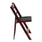 Flash Furniture Folding Chair, Mahogany w/Padded Seat XF-2903-MAH-WOOD-GG - alternate 7